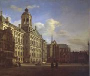 Jan van der Heyden The Dam with the New Town Hall in Amsterdam (mk05) USA oil painting artist